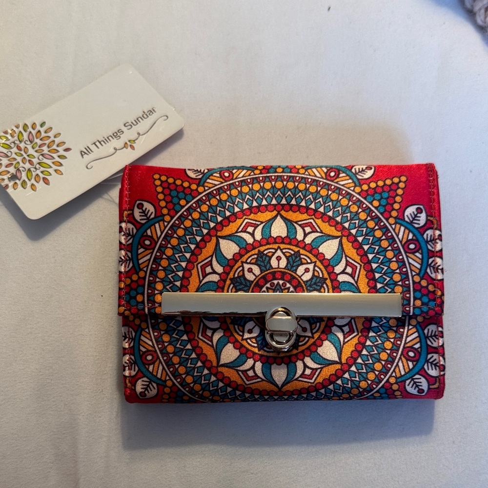 Brand New Red Mandala Wallet